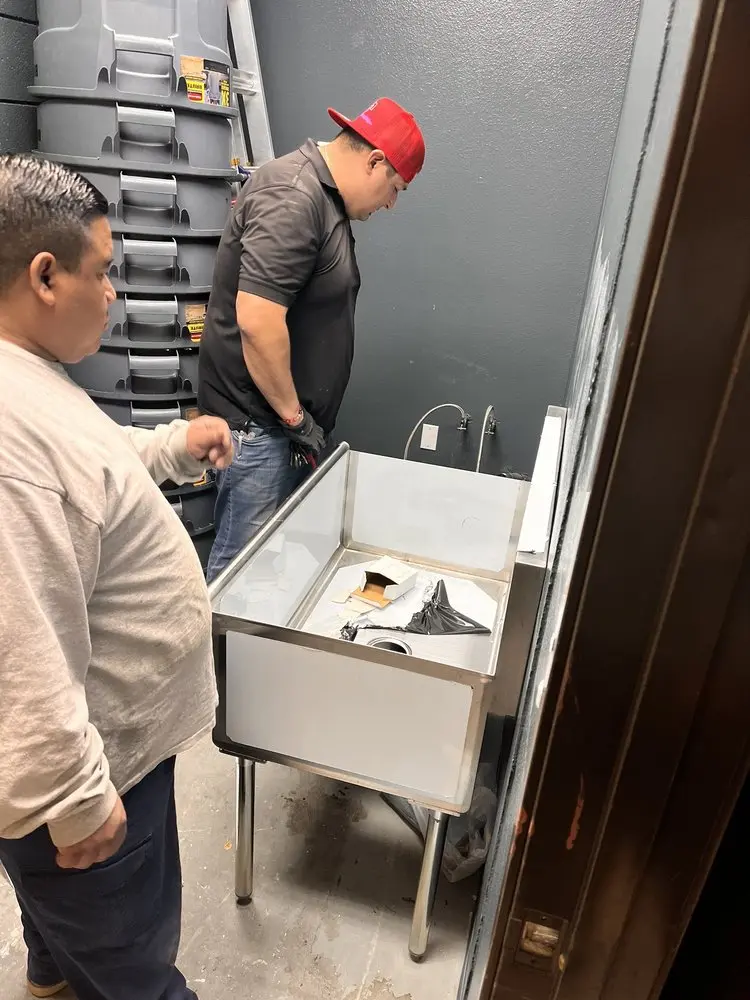 Commercial plumbing and sink installation in East Kittitas