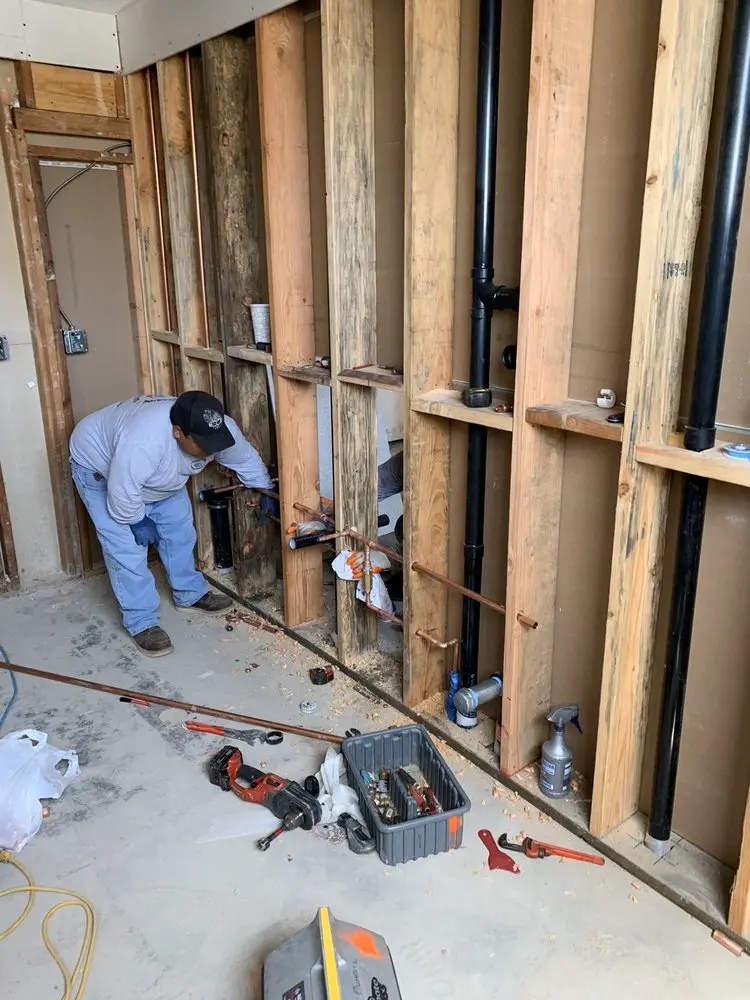 Commercial rough-in plumbing for Water Heater Replacement in East Kittitas